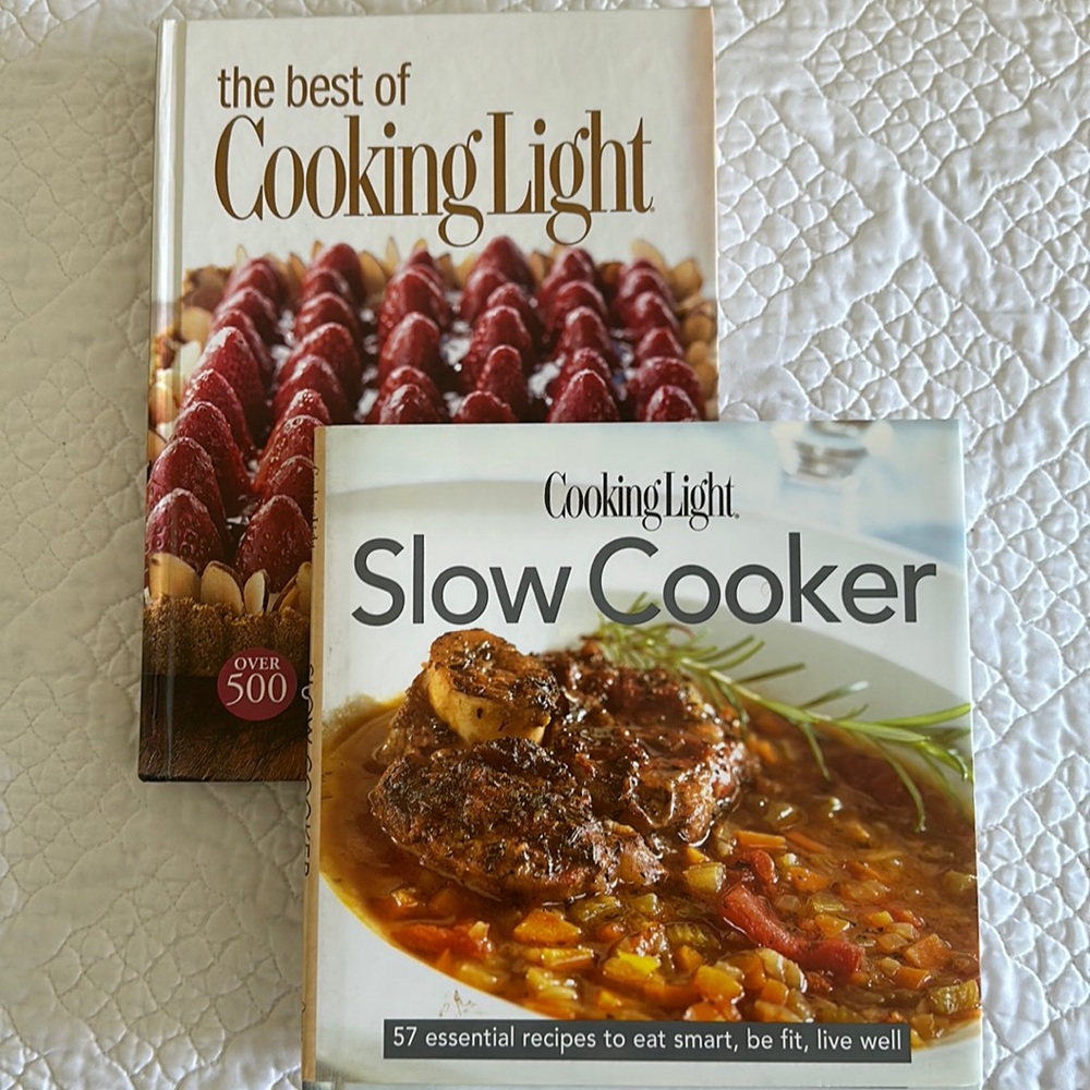 2 Cooking Light Books Slow Cooker & 500 Best Recipes Lose weight